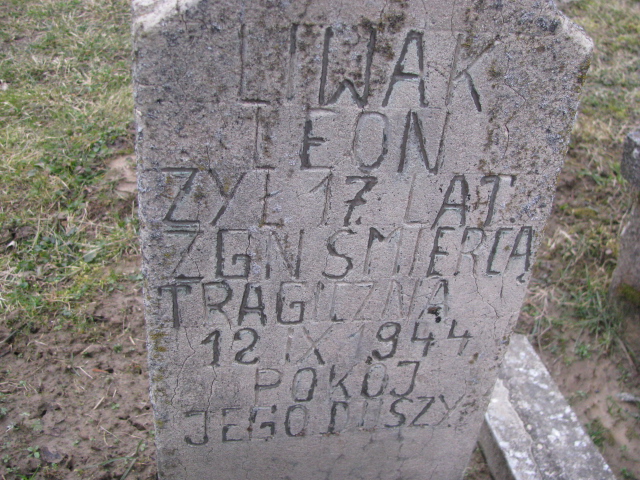 Leon Liwak 1927 Branew - Grobonet - Wyszukiwarka osób pochowanych